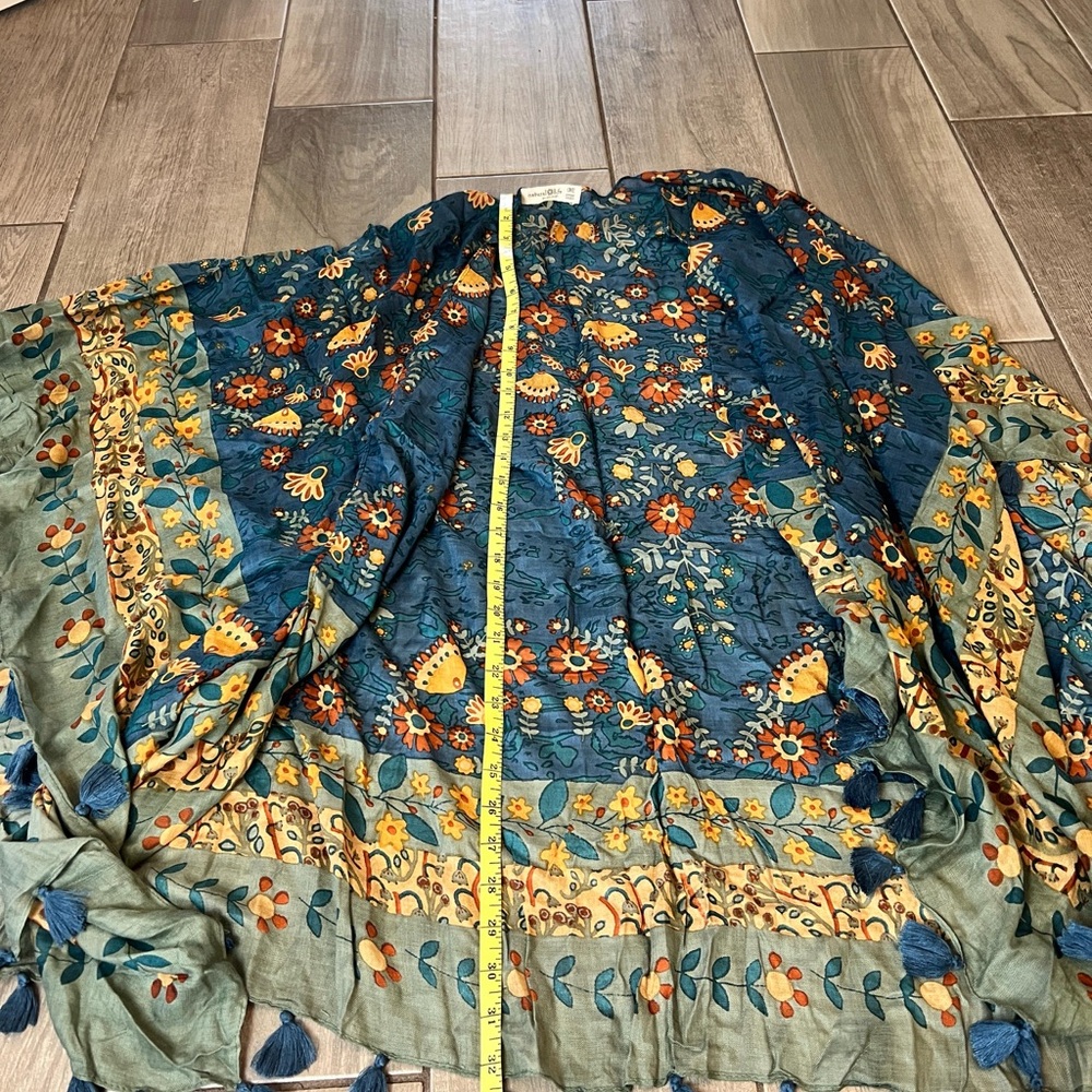 Natural Life Blue Floral Kimono NEW - Picture 6 of 13